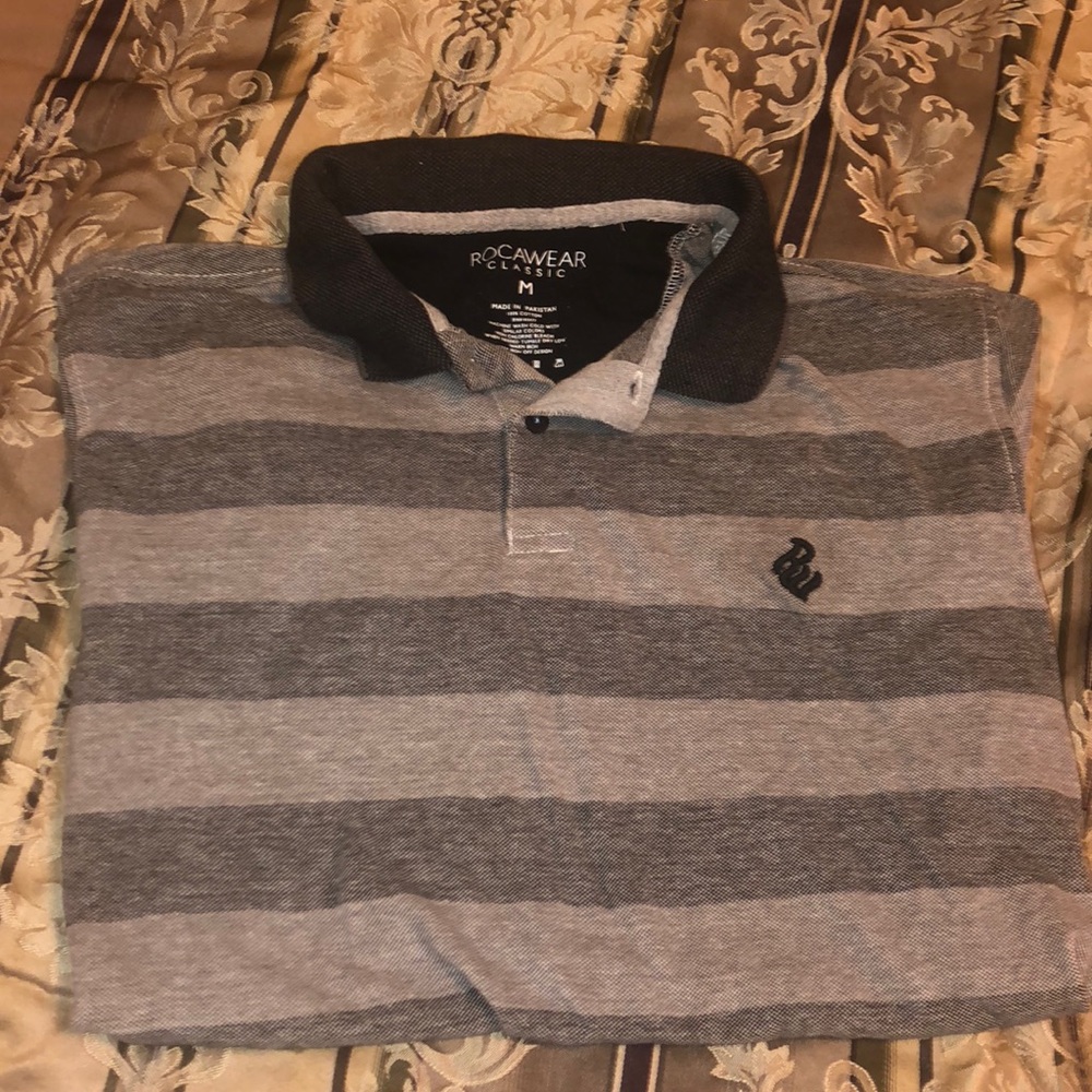 Rocawear Striped Classic Shirt Medium